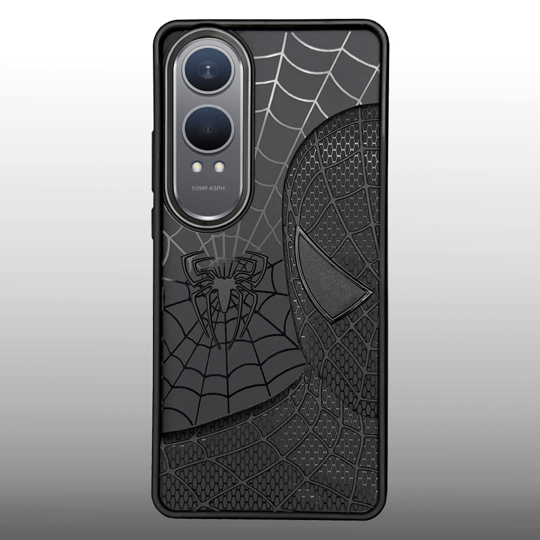 Sp Superhero Web Case with Metallic Camera Ring for Oneplus Nord CE 4 Lite(5G)
