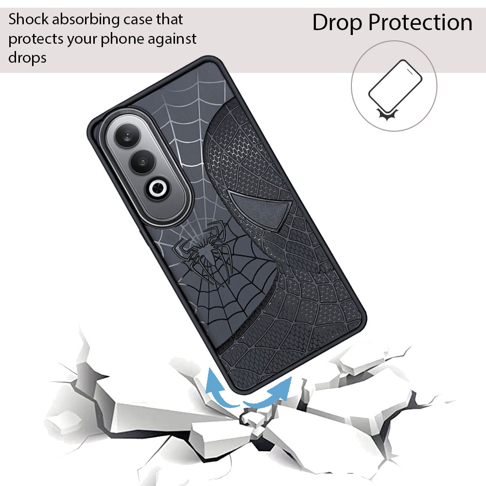 Sp Superhero Web Case with Metallic Camera Ring for Oneplus Nord CE 4(5G)