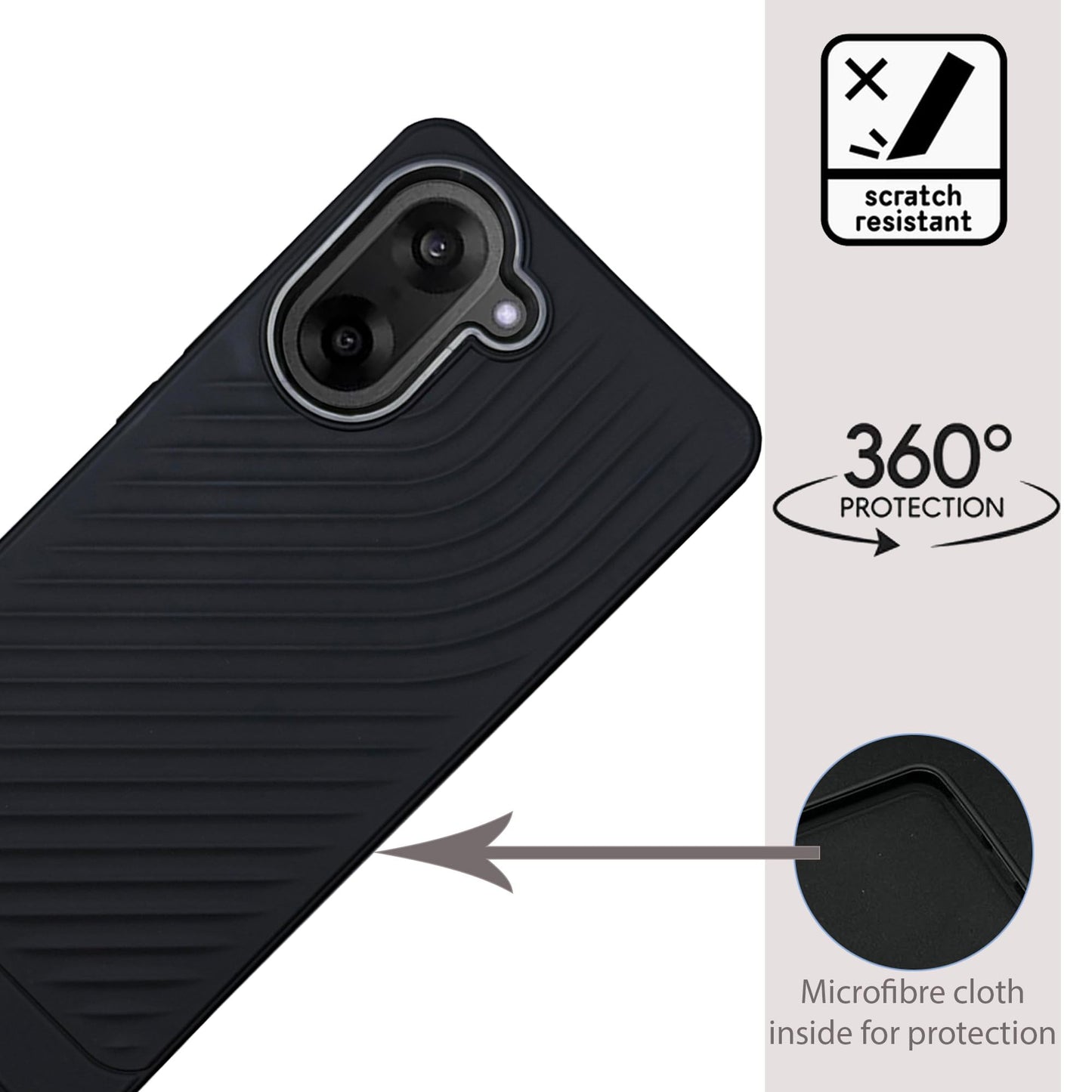 Ripple Wave Case with Camera Ring for Oneplus Nord CE 5