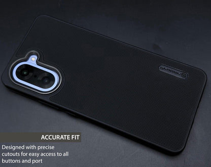 NIUKIN Super Frosted Dotted Case with Camera Ring for Oneplus Nord CE 5