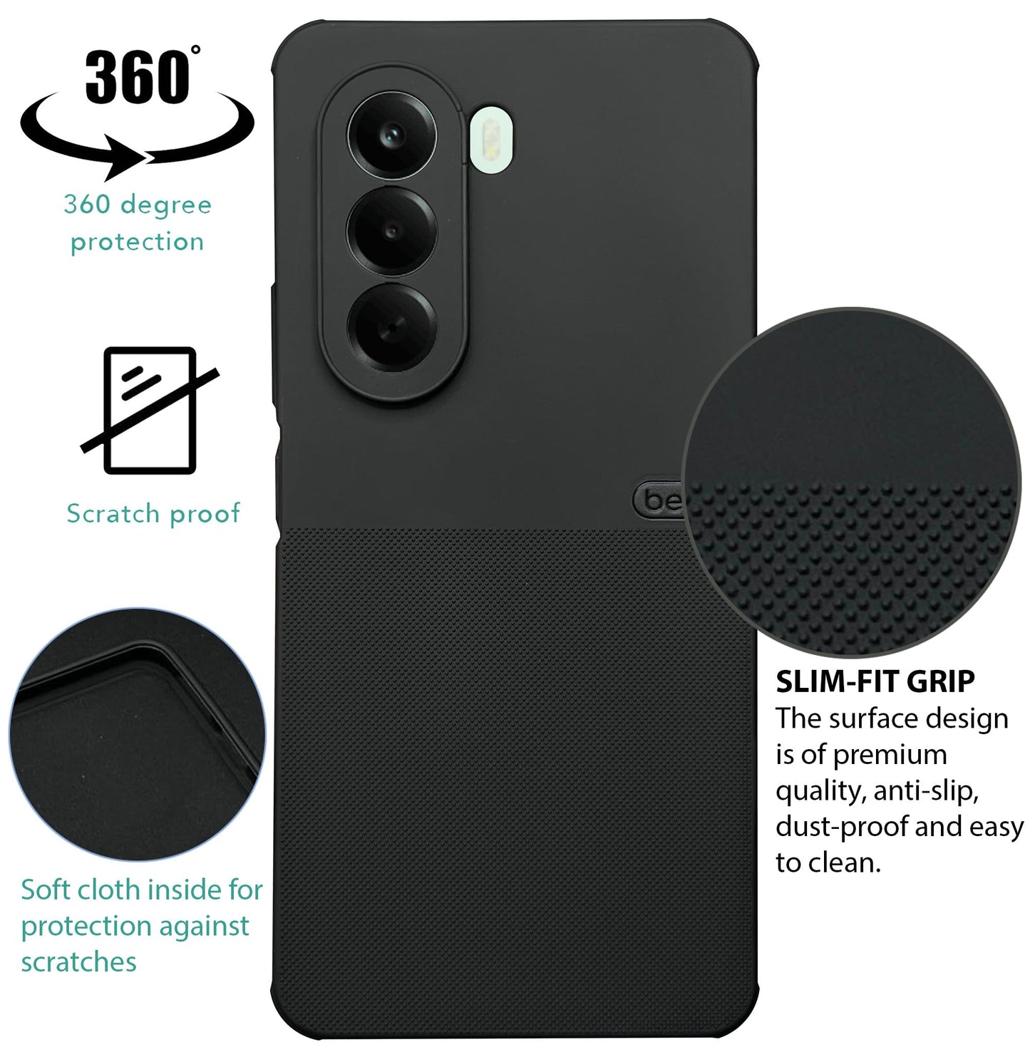 BEOTS Rugged back case for Oneplus Nord CE 6 Lite