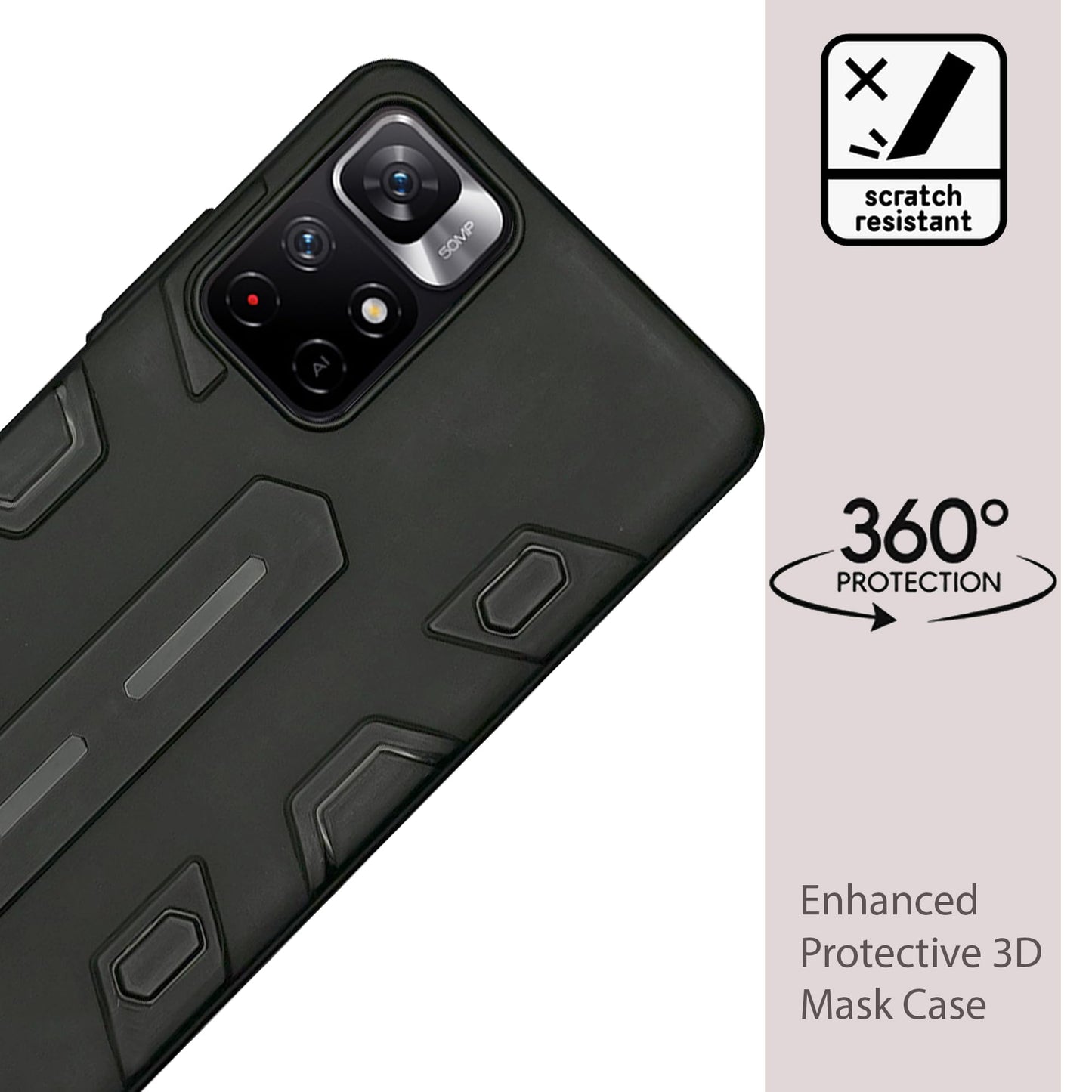 NIUKIN Armor Case for Xiaomi Redmi Note 11T 5G