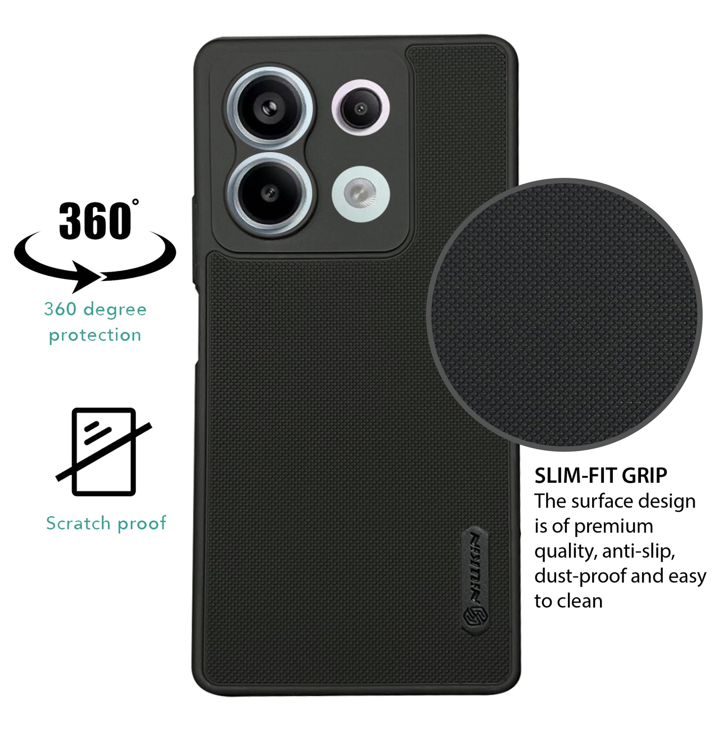 NIUKIN Super Frosted Dotted Case for Xiaomi Note 13