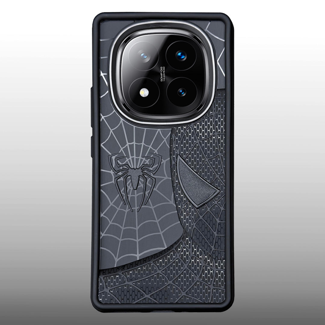 Sp Superhero Web Case with Metallic Camera Ring for Redmi Note 14 Pro(5G)