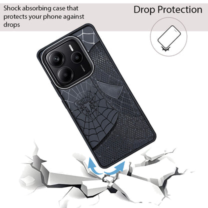 Sp Superhero Web Case with Metallic Camera Ring for Redmi Note 14(5G)