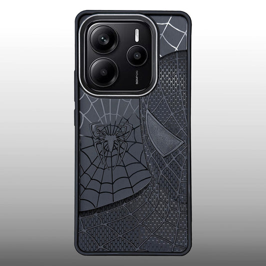 Sp Superhero Web Case with Metallic Camera Ring for Redmi Note 14(5G)