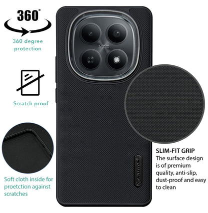 NIUKIN Super Frosted Dotted Case with Camera Ring for Xiaomi Note 15