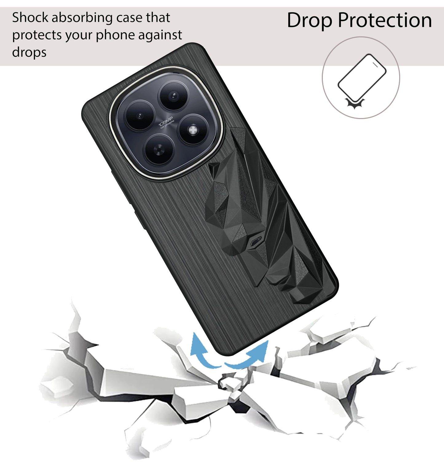 Bt Superhero Case with Camera Ring for Xiaomi Note 15