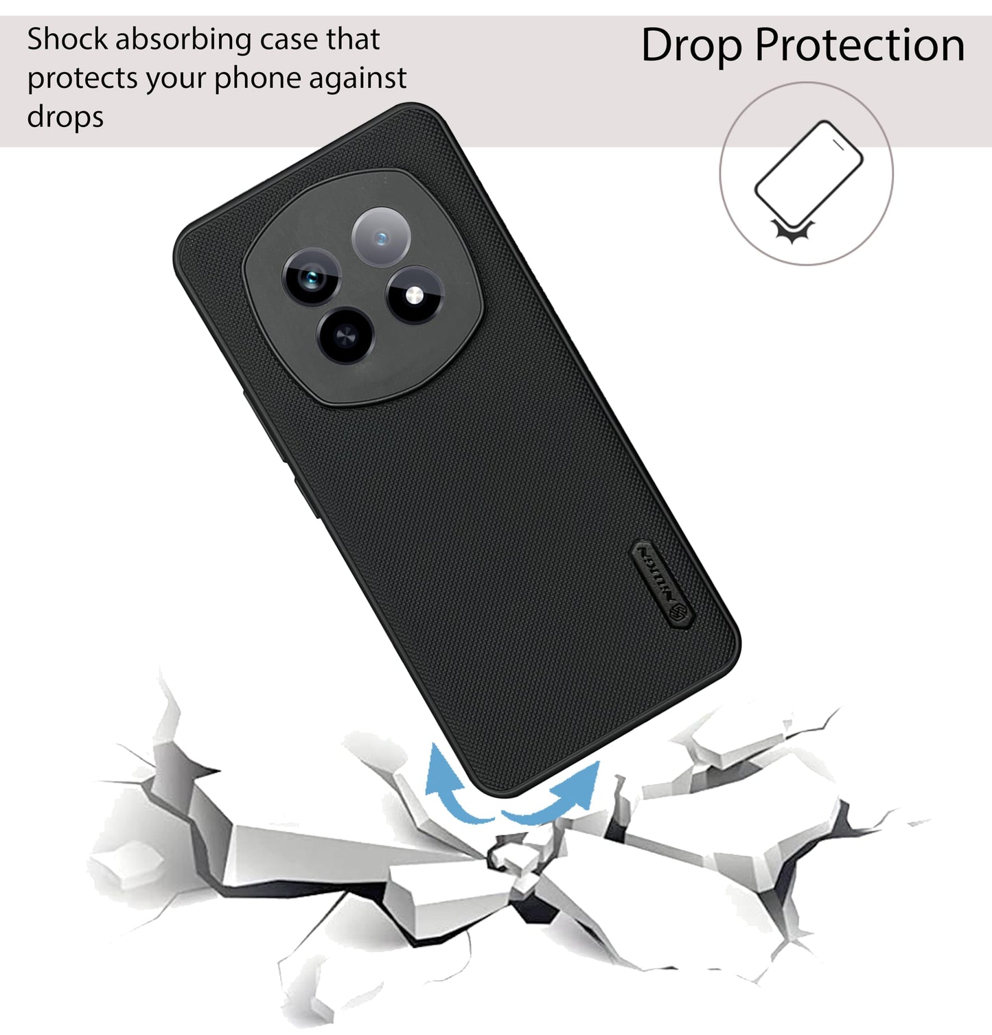 NIUKIN Super Frosted Dotted Case for Realme P2 Pro