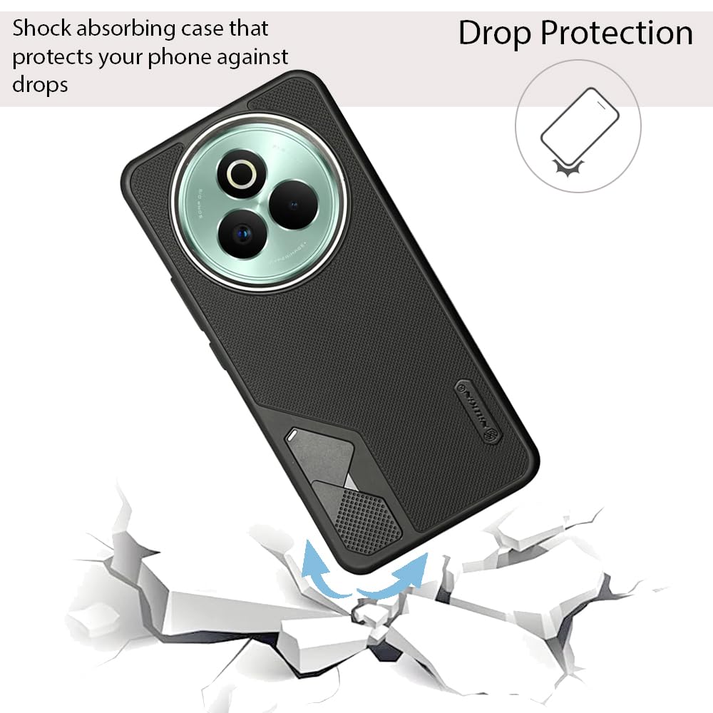 NIUKIN Fancy Super Frosted Dotted Case with Camera Ring for Realme P3 Pro