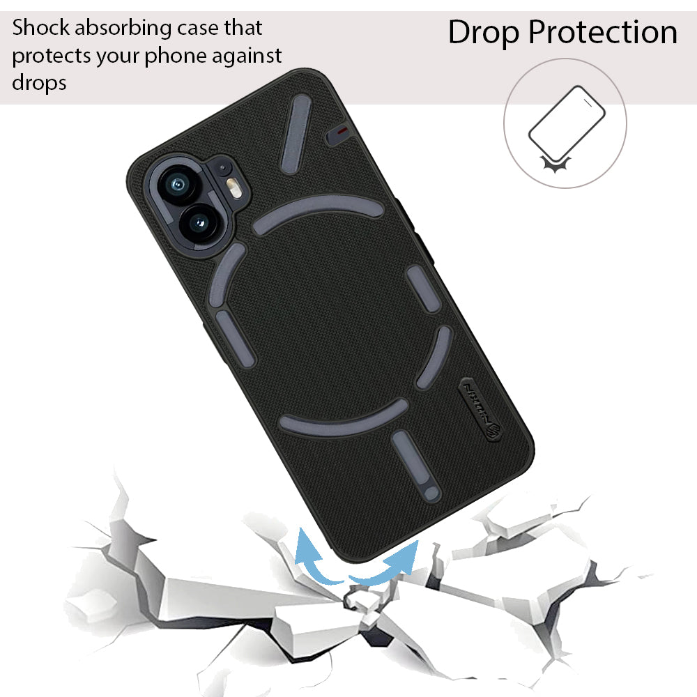 NIUKIN Super Frosted Dotted Case for Nothing Phone 2
