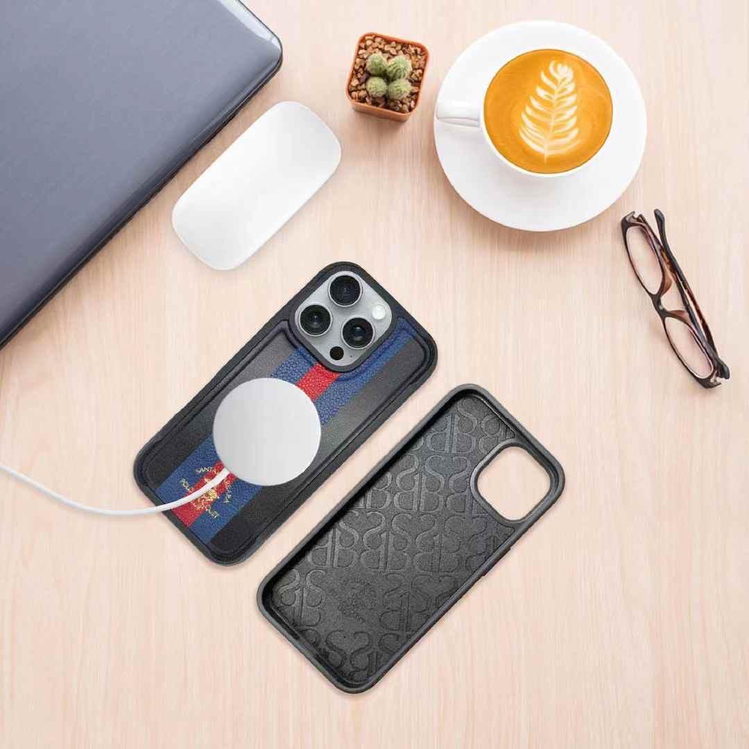 Santa Barbara Polo & Racquet Club Barton Series Leather Case for iPhone 16 Pro Max