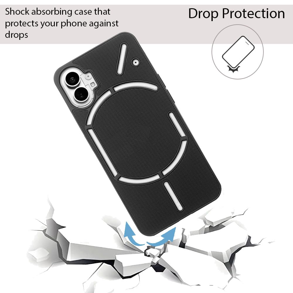 NIUKIN Super Frosted Dotted Case for Nothing Phone 1