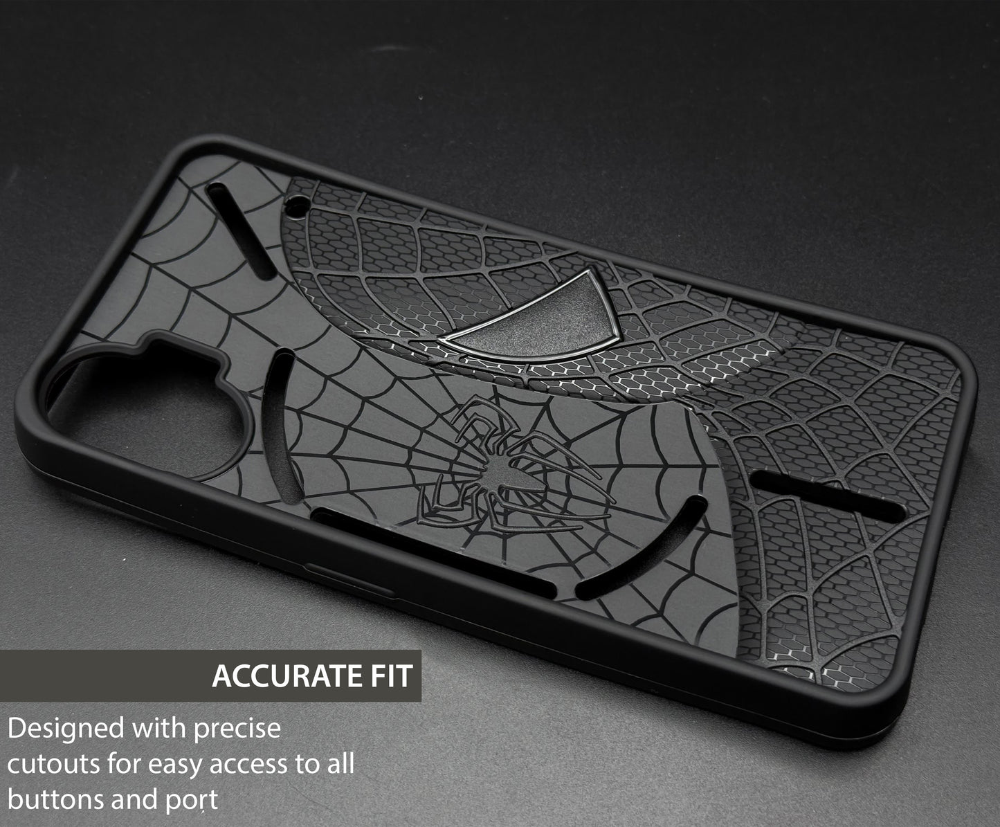Sp Superhero Web Case with Metallic Camera Ring for Nothing Phone 1