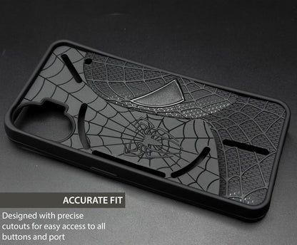Sp Superhero Web Case with Metallic Camera Ring for Nothing Phone 1