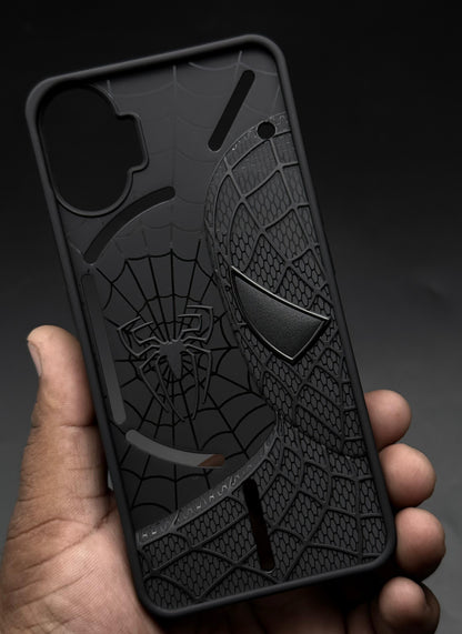Sp Superhero Web Case with Metallic Camera Ring for Nothing Phone 1