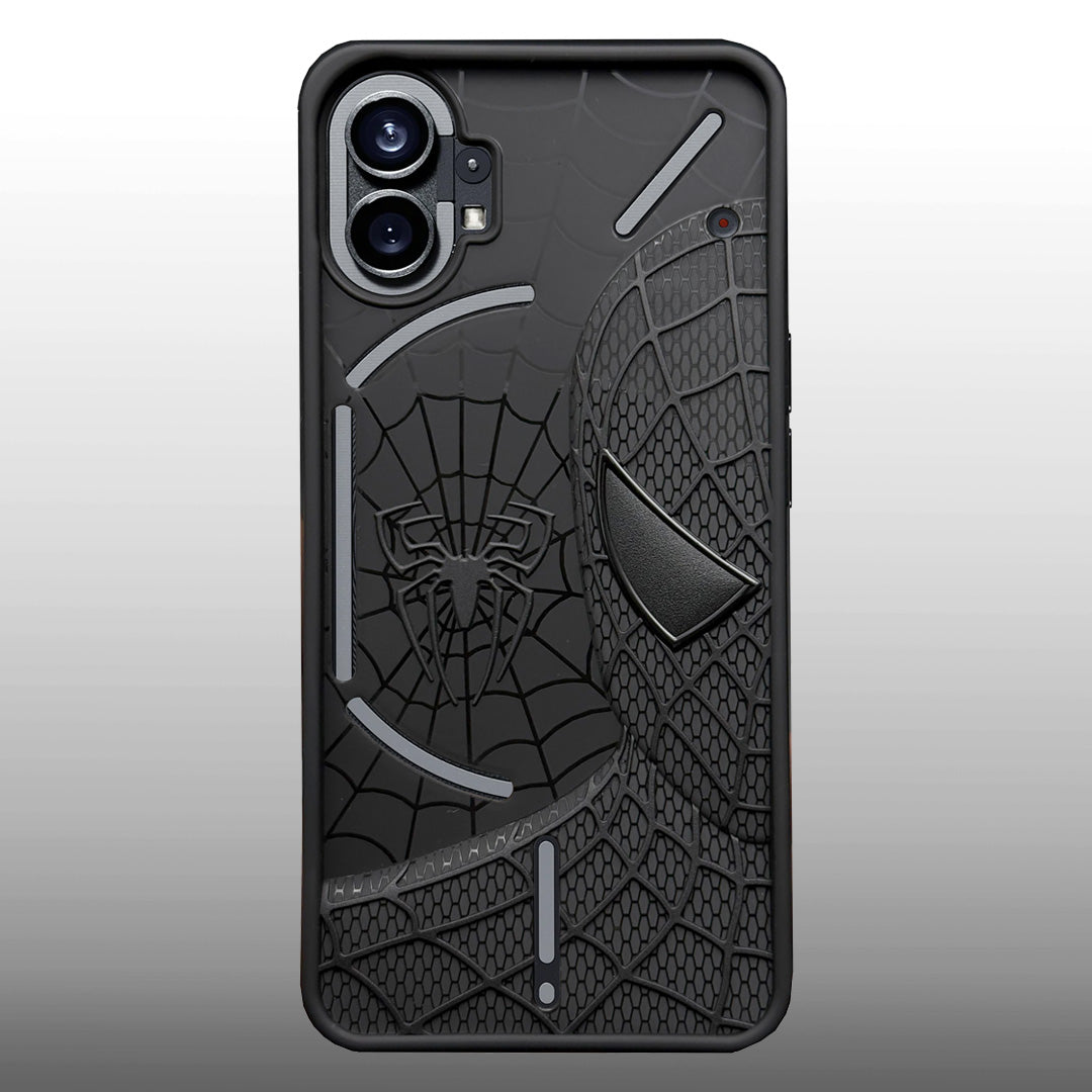Sp Superhero Web Case with Metallic Camera Ring for Nothing Phone 1