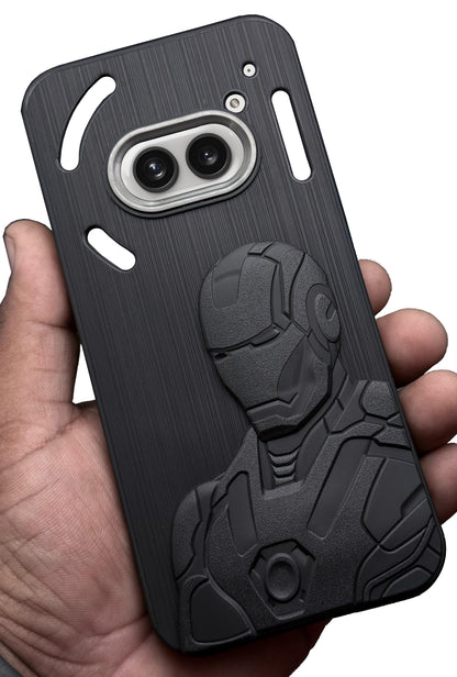 IR Superhero Armor Case with Metallic Camera Ring for Nothing Phone 2A