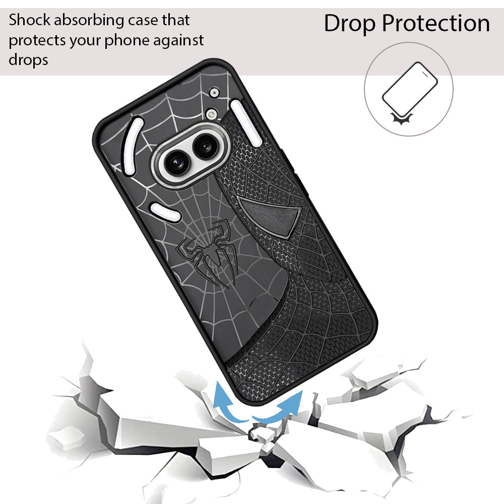 Sp Superhero Web Case with Metallic Camera Ring for Nothing Phone 2A