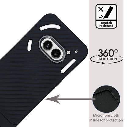 Ripple Wave Case with Metallic Camera Ring for Nothing Phone 2A