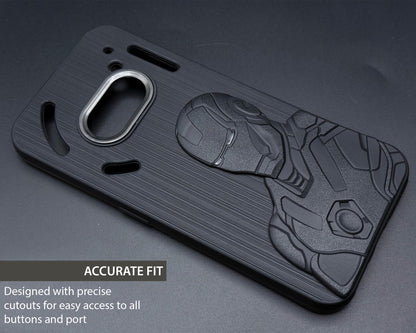 IR Superhero Armor Case with Metallic Camera Ring for Nothing Phone 2A