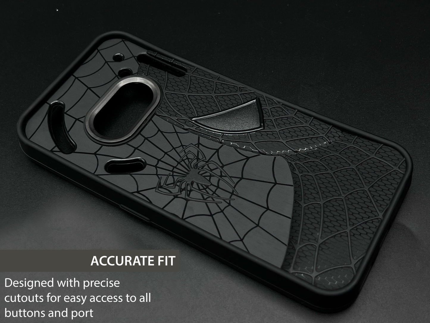 Sp Superhero Web Case with Metallic Camera Ring for Nothing Phone 2A
