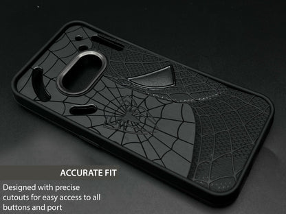 Sp Superhero Web Case with Metallic Camera Ring for Nothing Phone 2A
