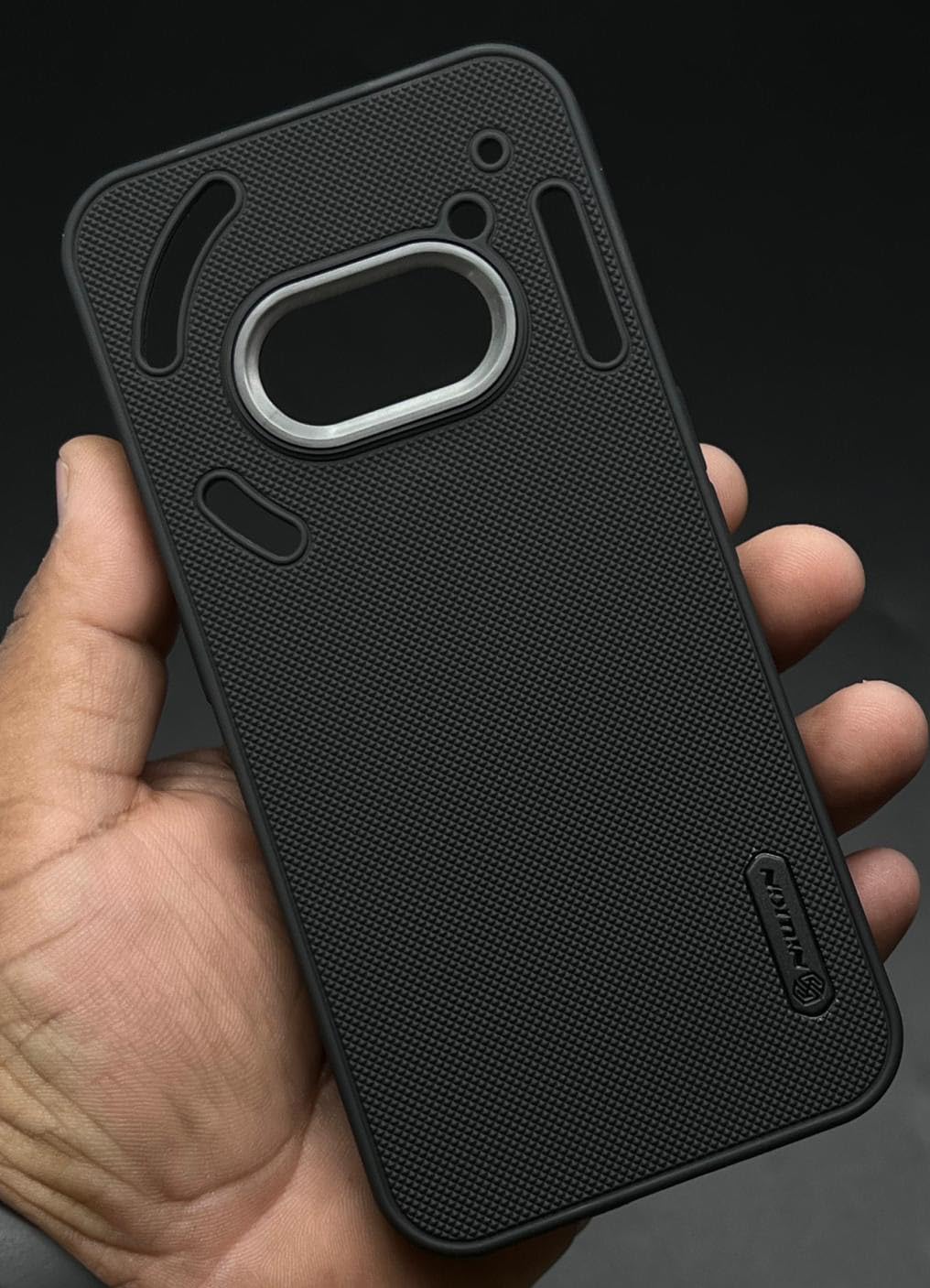 NIUKIN Super Frosted Dotted Case with Camera Ring for Nothing Phone 2A