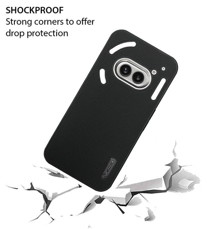 NIUKIN Super Frosted Dotted Case with Camera Ring for Nothing Phone 2A