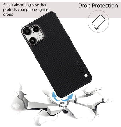 NIUKIN Super Frosted Dotted Case with Camera Ring for Nothing Phone 3A Lite