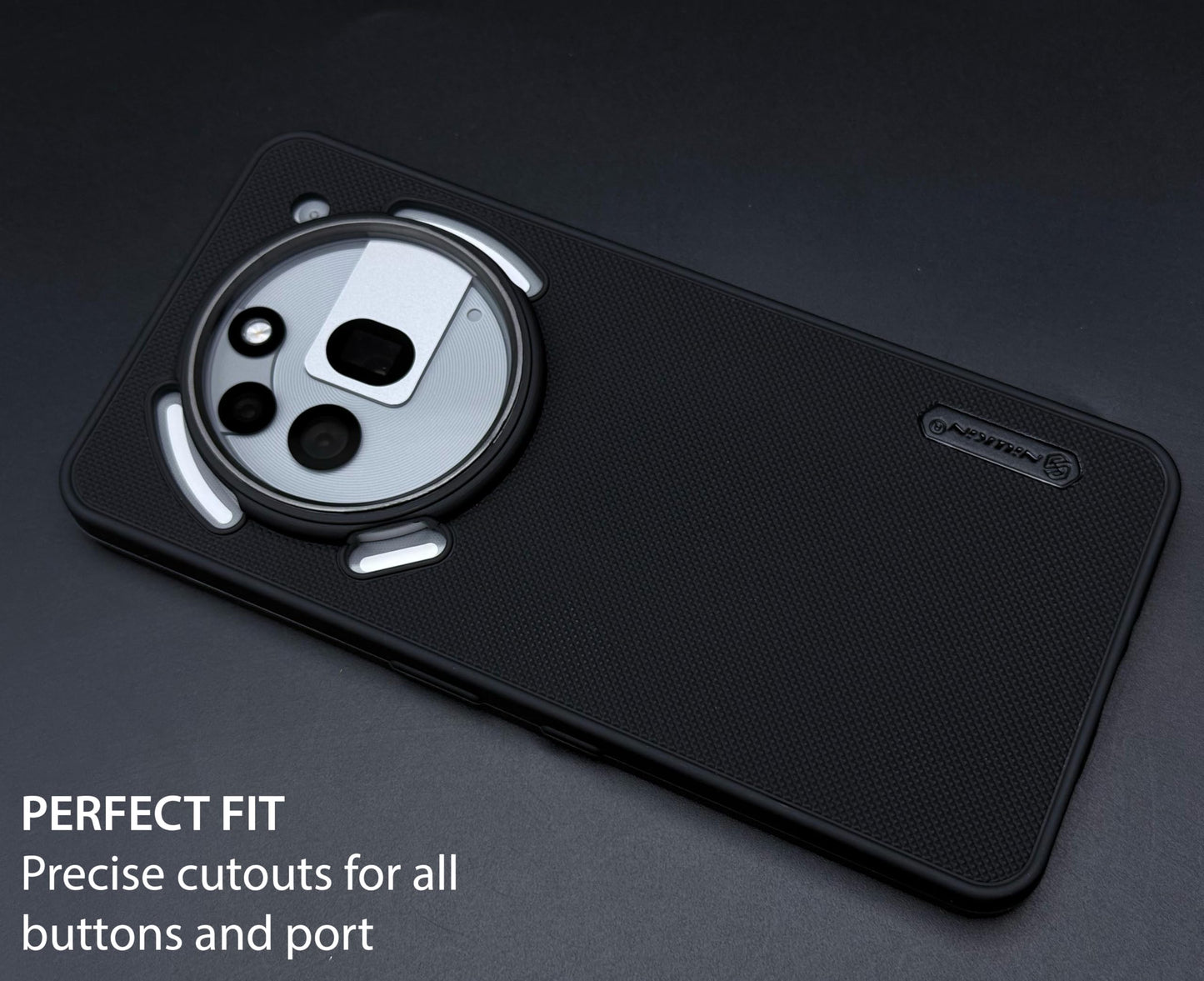 NIUKIN Super Frosted Dotted Case with Camera Ring for Nothing Phone 3A Pro