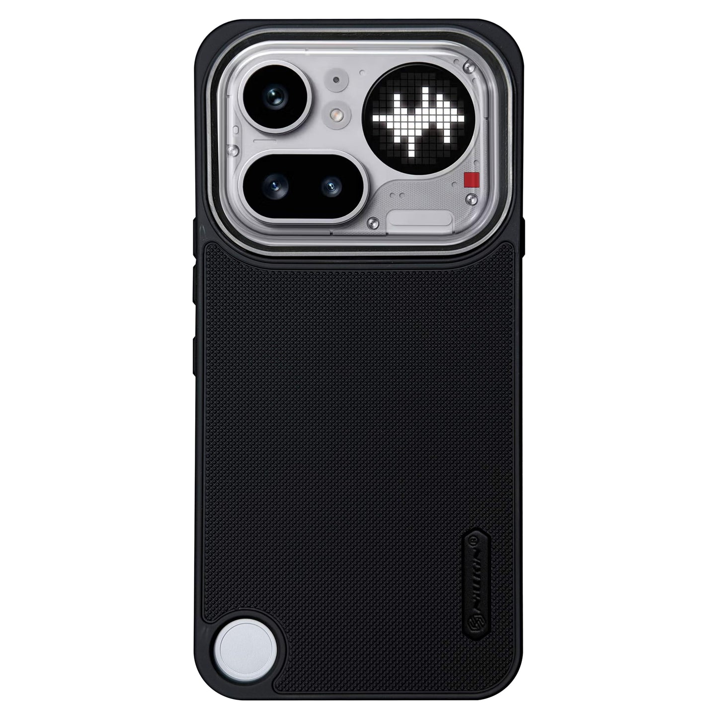 NIUKIN Super Frosted Dotted Case with Camera Ring for Nothing Phone 4A Pro
