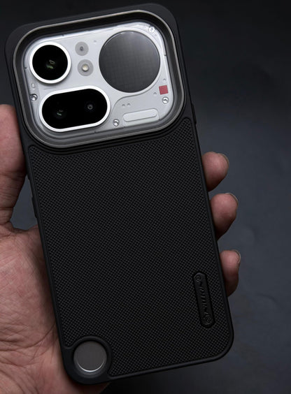 NIUKIN Super Frosted Dotted Case with Camera Ring for Nothing Phone 4A Pro