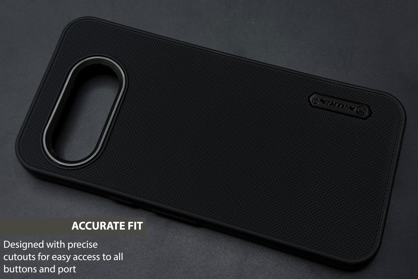 NIUKIN Super Frosted Dotted Case with Camera Ring for Google Pixel 10A