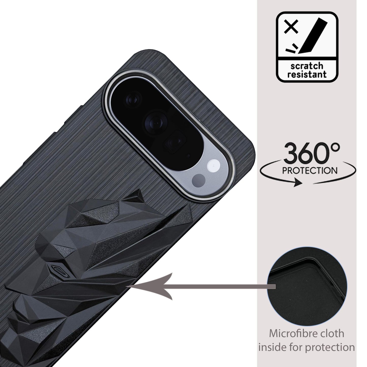 Bt Superhero Case with Camera Ring for Google Pixel 10 Pro XL