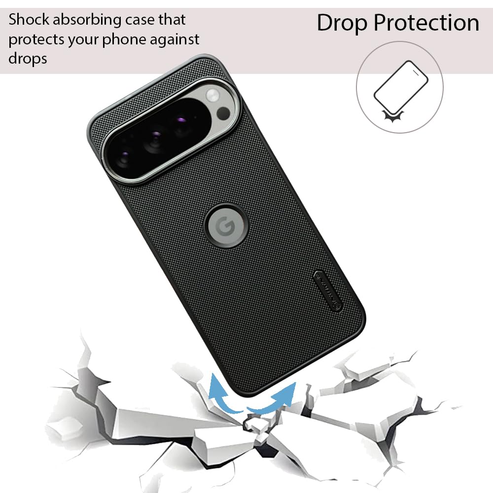 NIUKIN Super Frosted Dotted Case with Camera Ring for Google Pixel 10 Pro XL