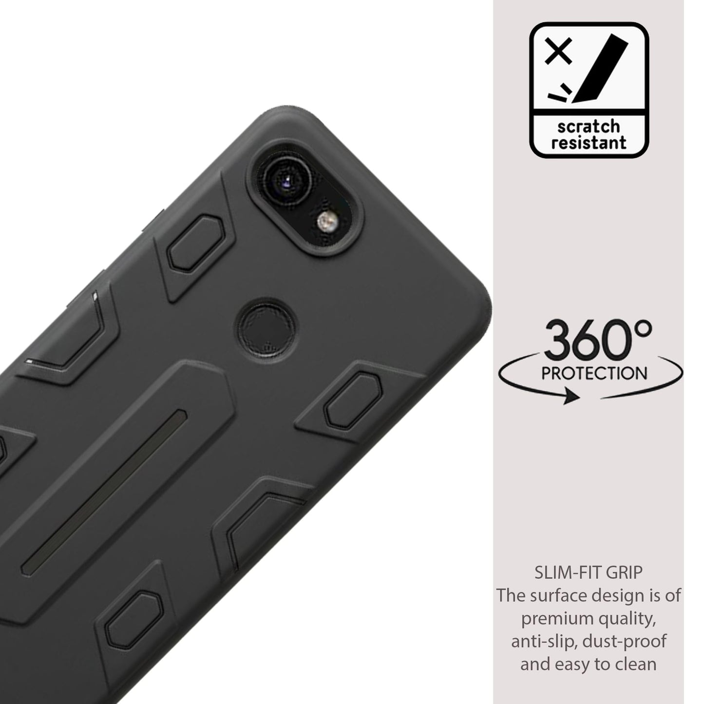 NIUKIN Armor Case for Google Pixel 3A