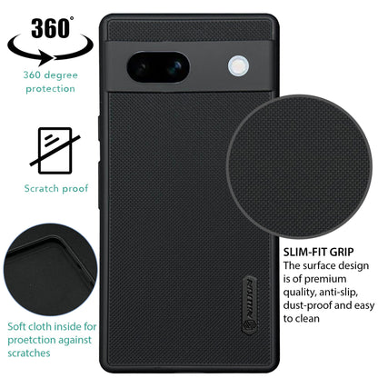 NIUKIN Super Frosted Dotted Case for Google Pixel 7A