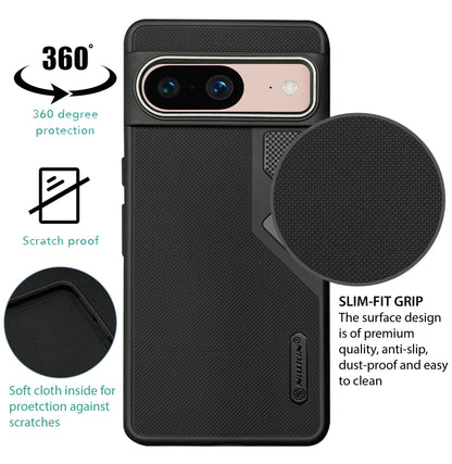 NIUKIN Fancy Super Frosted Dotted Case with Camera Ring for Google Pixel 8 Pro