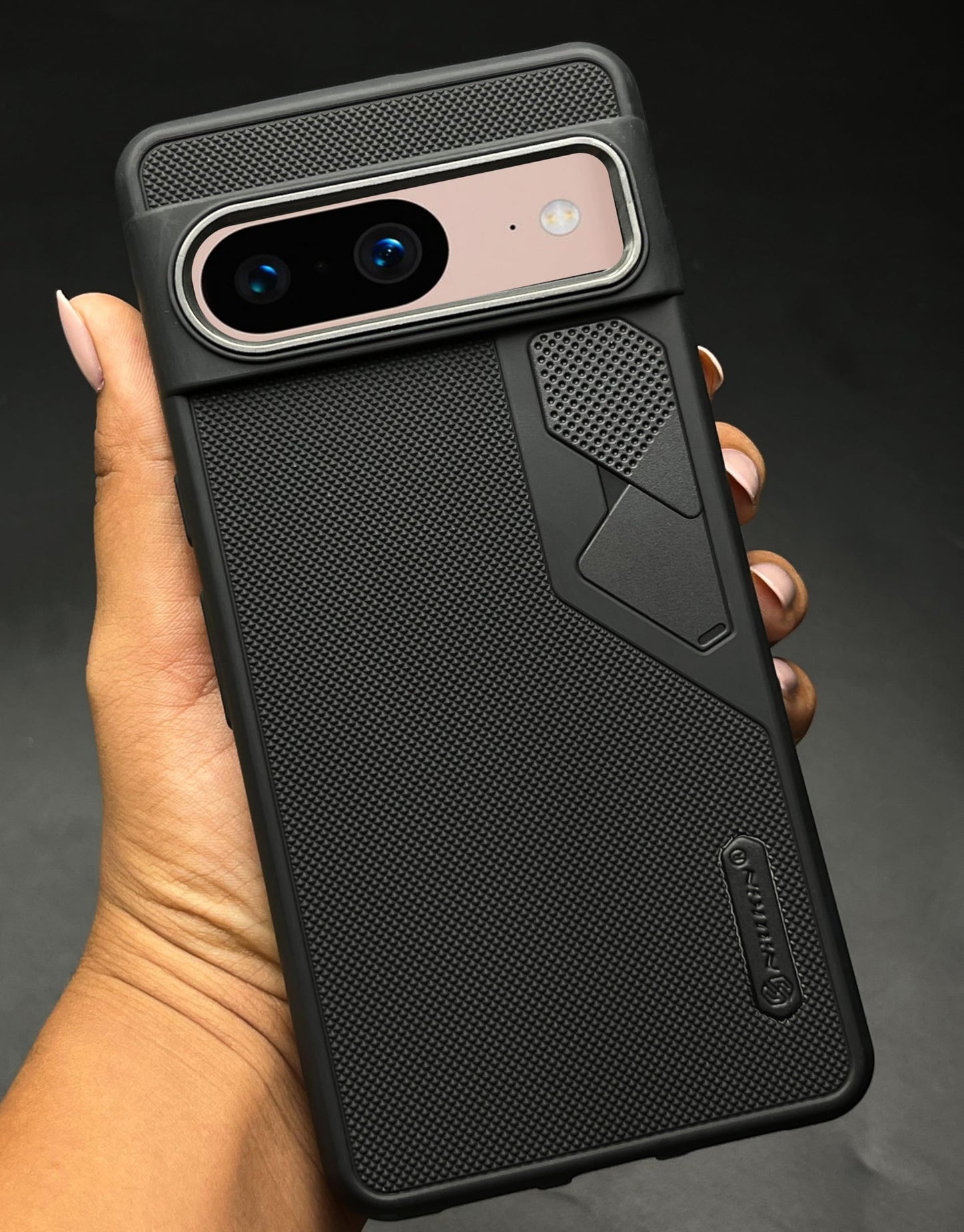NIUKIN Fancy Super Frosted Dotted Case with Camera Ring for Google Pixel 8 Pro