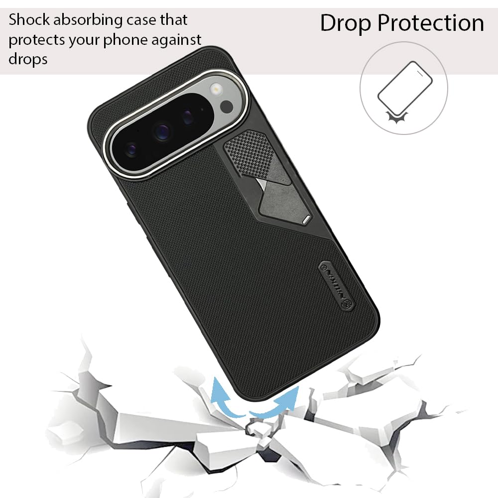 NIUKIN Fancy Super Frosted Dotted Case with Camera Ring for Google Pixel 9 Pro