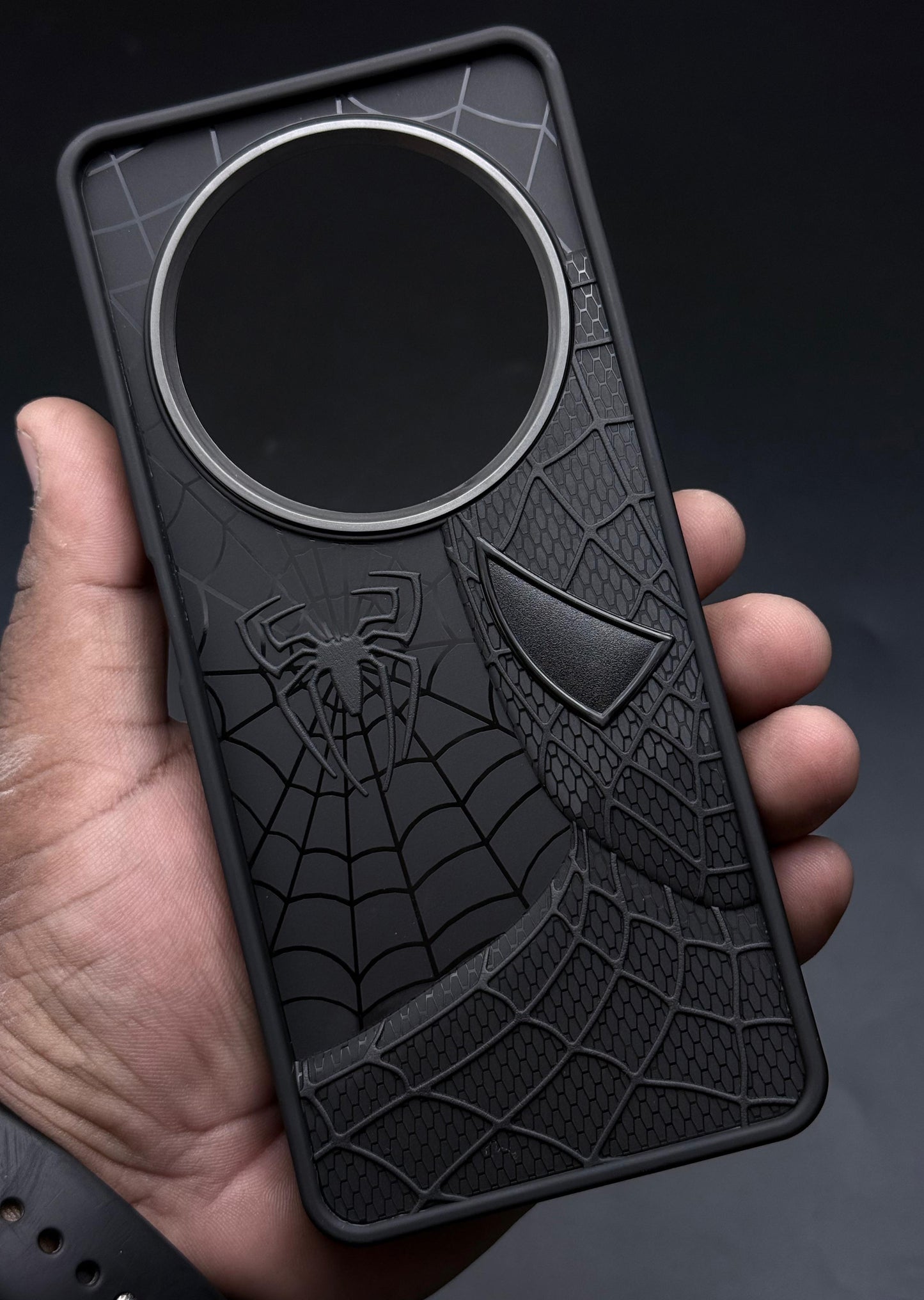 Sp Superhero Web Case with Metallic Camera Ring for Xiaomi Poco C75(5G)