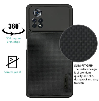 NIUKIN Super Frosted Dotted Case for Xiaomi Poco X4 Pro
