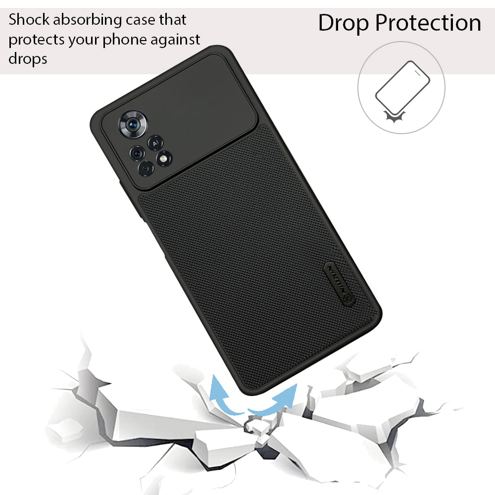 NIUKIN Super Frosted Dotted Case for Xiaomi Poco X4 Pro