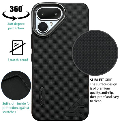 NIUKIN Super Frosted Dotted Case with Camera Ring for Tecno Pova Curve 2