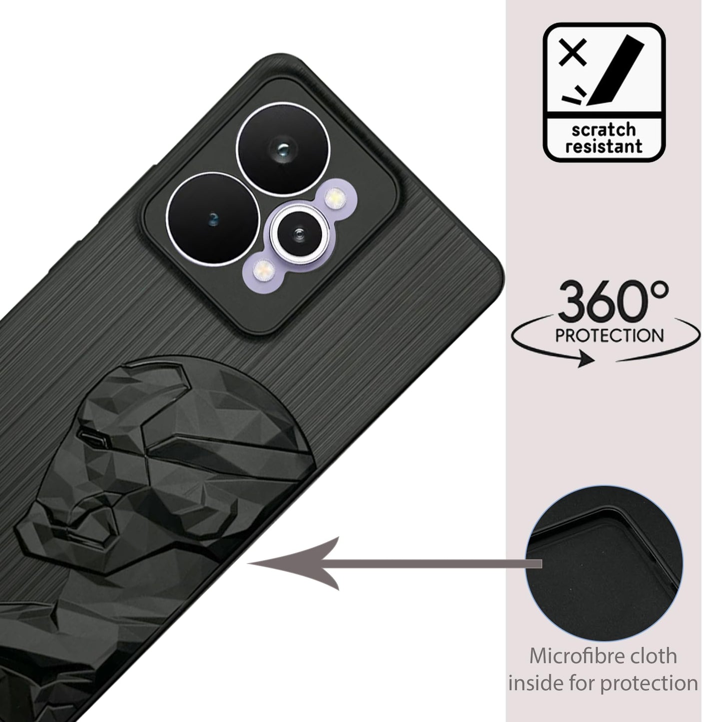 IR Superhero Side Face Prism Case for Realme 15 Pro