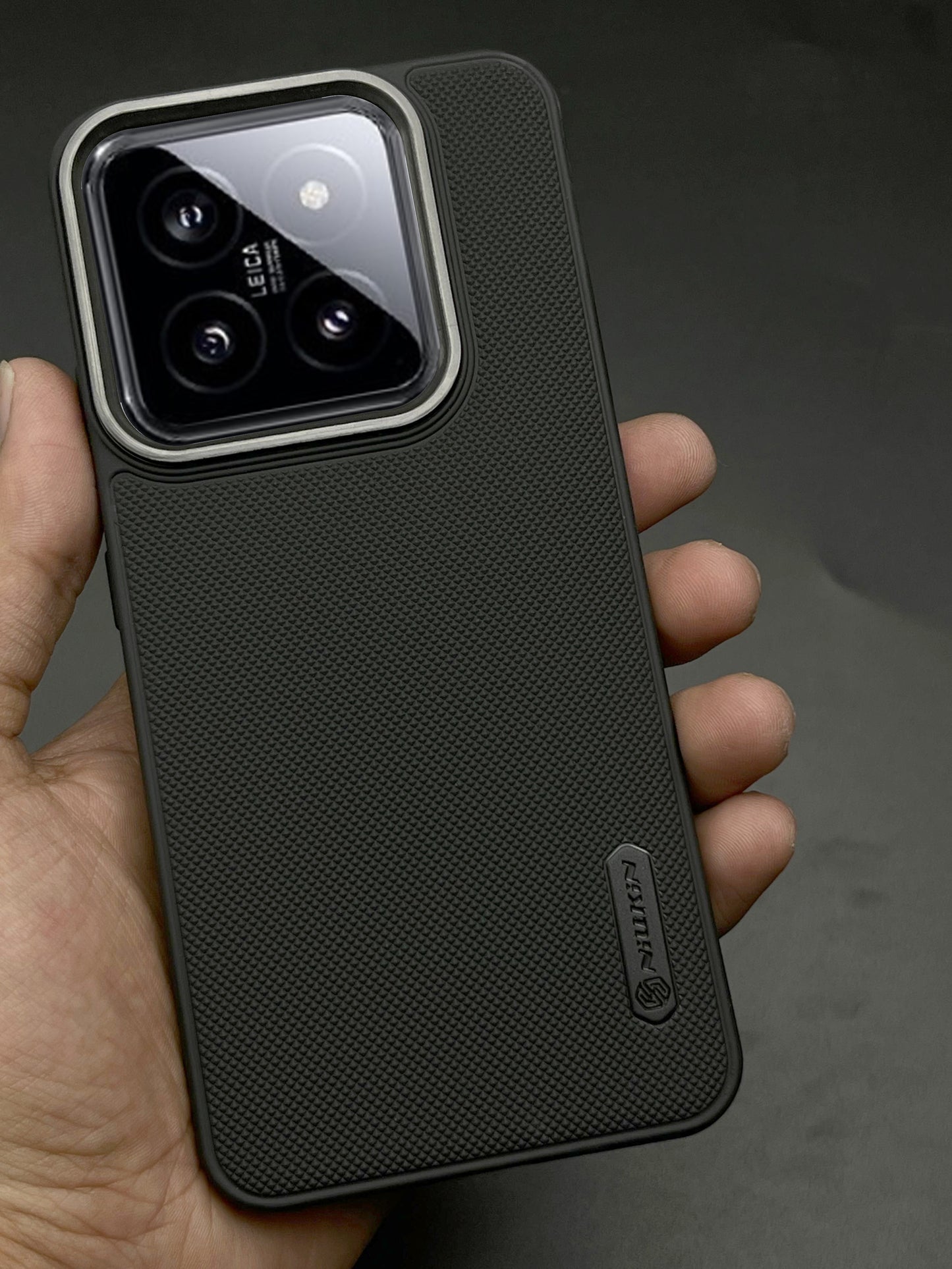 NIUKIN Super Frosted Dotted Case with Camera Ring for Xiaomi 14