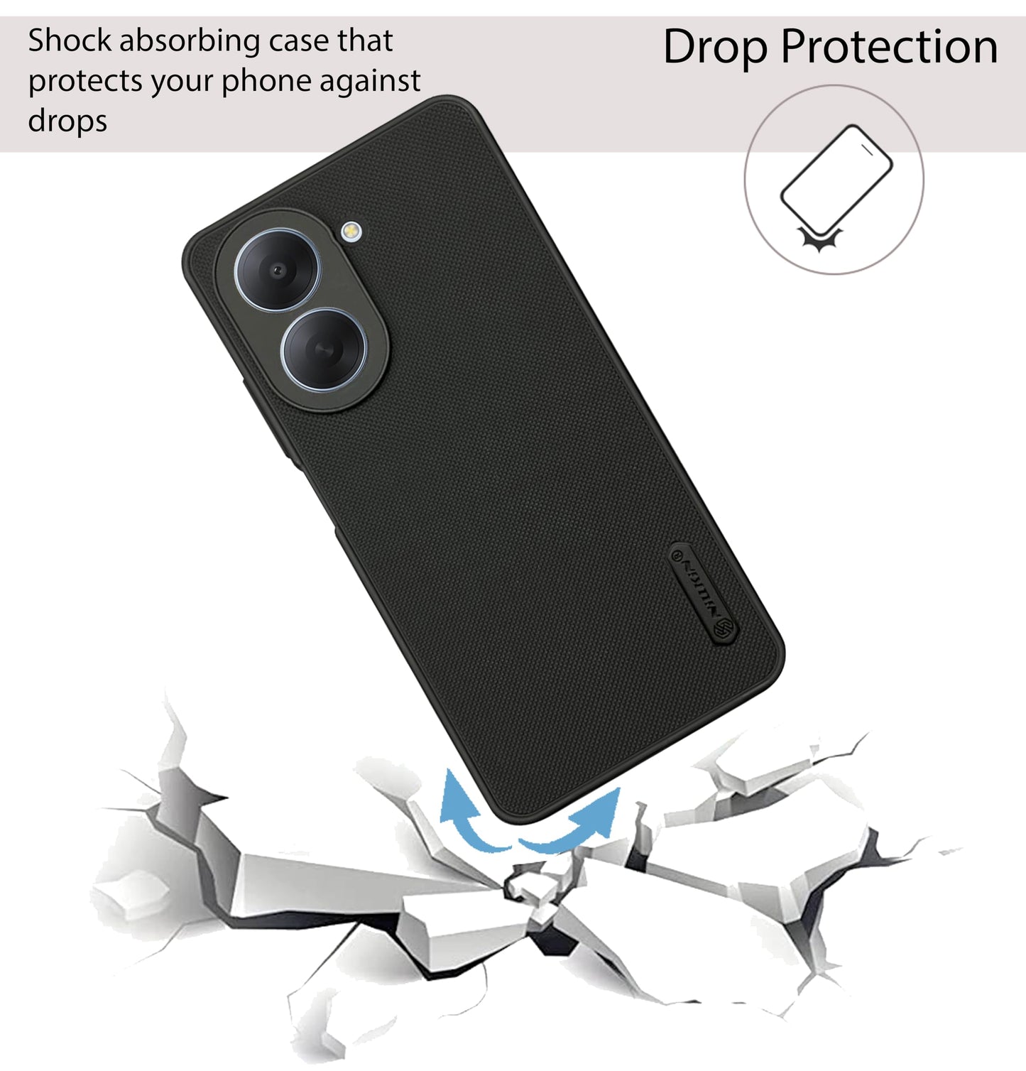 NIUKIN Super Frosted Dotted Case for Redmi A7