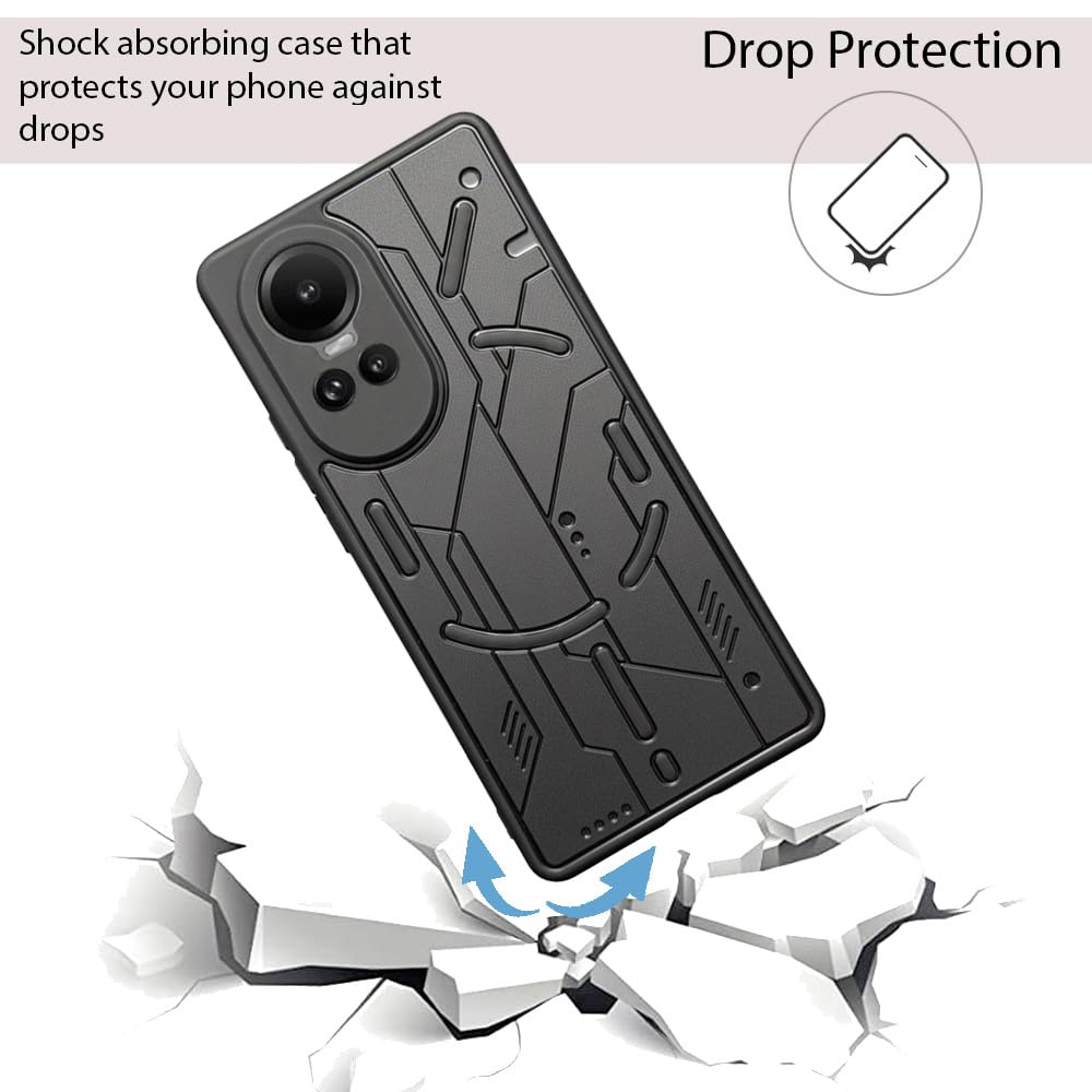 Cyber Design Soft Back Case for Oppo Reno 10 Pro