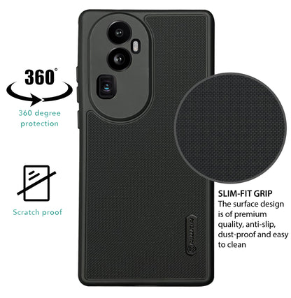 NIUKIN Super Frosted Dotted Case for Oppo Reno 10 Pro Plus